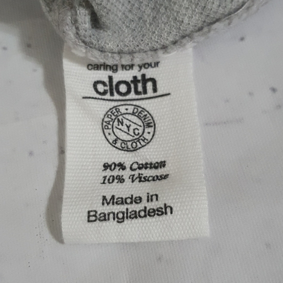 Paper Denim & Cloth Grey V Neck Tee Size 2X - Picture 6 of 6